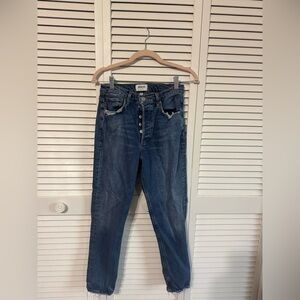 AGOLDE RILEY HIGH RISE STRAIGHT CROP